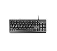 ADJ Pure Clavier multimédia filaire USB, disposition italienne QWERTY pour PC/ordinateur portable/ordinateur portable, Windows, 113 touches, ergonomique, noir