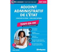 Adjoint administratif de l’État - Tout-en-un (Catégorie C - Concours 2027-2028) Concours externe - Concours interne - Marc Dalens - Studyrama Eds - broché - Scolaire / Universitaire