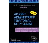 Adjoint Administratif Territorial De 1re Classe