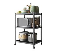 Adjuble Kitchen Sto Rack - Four à micro-ondes nd, support de cuiseur à riz électrique, friteuse à air nizer - le, gain de place, design élégant (couleur : A, taille : 60 cm)