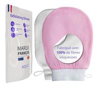 ADJUO 2 x Gant Exfoliant Corps - Gant de Crin Gant Kessa Gommage Corps et Visage en Viscose Naturelle - Élimine les Cellules Mortes et Laisse une Peau Douce - Idéal pour une Expérience Spa à Domicile