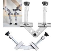 Adjustable 10-180° Aluminum Alloy Right Angle Corner Clamp, Stainless Steel Tube Clamp for Welding, Woodworking & Metalworking(Tc1)