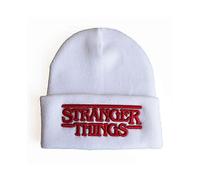 (Adjustable,3D white)Stranger Things Beanie Pullover Hat Stranger Things Letters Three-Dimensional Embroidery Knitted Hat Winter