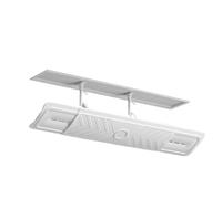 Adjustable AC Vent Air Deflector | Telescopic 23.6-36.2in PP Ceiling Register Wind Redirector Anti-Direct-Blow 180° Angle Control Multi-Hole Airflow Diverter Cover For Heating Cooling System Bedroom L