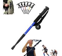 Adjustable Aluminum Alloy Trekking Pole, Lightweight Aluminum Telescopic Walking Stick, Hiking Poles- Durable, Shock-Absorbing, Suitable for Outdoor Hiking & Travel
