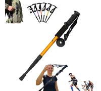 Adjustable Aluminum Alloy Trekking Pole, Lightweight Aluminum Telescopic Walking Stick, Hiking Poles- Durable, Shock-Absorbing, Suitable for Outdoor Hiking & Travel