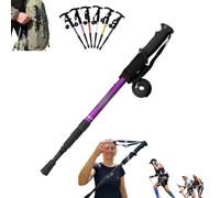Adjustable Aluminum Alloy Trekking Pole, Lightweight Aluminum Telescopic Walking Stick, Hiking Poles- Durable, Shock-Absorbing, Suitable for Outdoor Hiking & Travel