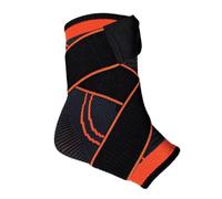 Adjustable Ankle Brace for Sports, Breathable Compression Foot Support | Breathable nylon fabric provides targeted ankle support, designed for daily joint protection Orange L