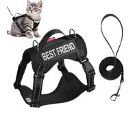 Adjustable Anti-Escape Cat Harness with Soft Mesh Design, Lightweight Pet Collar for Training & Walking, Secure and Comfortable Supplies for Small Medium Large Cats of All Ages