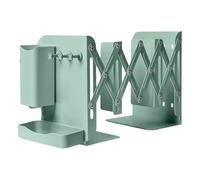 Adjustable Bookends Metal Book Holders Retractable Stoppers Support Storage Rack Desk Organisers Holders Stoppers Retractable End Adjustable Bookends Support