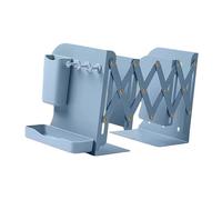 Adjustable Bookends Metal Book Holders Retractable Stoppers Support Storage Rack Desk Organisers Holders Stoppers Retractable End Adjustable Bookends Support