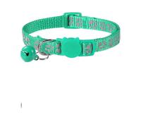 Adjustable Breathable Soft Nylon Pet Collar in Green - Comfortable & Durable Dog Neck Accessory for All Sizes