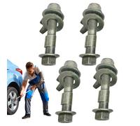 Adjustable Camber Bolts, Car Wheel Positioning, 4x Eccentric Screws with Precision Fit, Wheel Alignment Camber Bolt Kit with Steel Construction, Car Suspension Bolts for Tire Adjustment