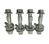 Adjustable Camber Bolts Kit, 4x Eccentric Screws for Car Wheel Alignment, Suspension Tuning, Tire Positioning, Steering Handling, Auto Repair, Mechanic Use, 0.47-0.67 Inches