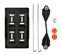 Adjustable Car Battery Tray Mount | ABS & Rubber, 290mm & 355mm Models | Down Clamping Battery Holder, Secure Fixing Bracket | Universal B́attery Tie Down For Auto