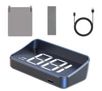 Adjustable Car Display, Portable HUD Monitor, Clear Windshield Speedometer, Large Screen Dashboard Racing Tool, Motorcycle Handlebar Track Driving Companion, Auto Gear for Cars, Bikes, Road