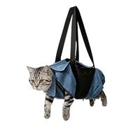 Adjustable Cat Grooming, Breathable Comfort Pouch Bag, Medium Size Pet Travel Carrier with Anti-Scratch Design, Cat Carrier with Compact Design, Sturdy Handle Easy Transport Feature