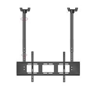 Adjustable Ceiling TV Mount, Dual Bar Tilt Wall Bracket for 55-86 inch LED Screens, Heavy-Duty Support for Large Televisions, Optimal Viewing Angle, Easy Installation.