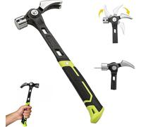 Adjustable Claw Hammer, Magnetic Nail Holder for DIY | 3-angle Adjustment,45# carbon steel, heat-treated durability,Heat Treated, Carpentry, Outdoor Projects, Home Renovation Tasks