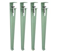 Adjustable Coffee Table Legs, F-Shape Dining Desk Foot, 4pcs Metal Table Clamp Legs, Iron Workbench Support, DIY Bar, No Punching Design with Adjustable Feet (76cm/30in, Green)