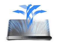 Adjustable Computer Cooler Support,Quiet Aluminum Alloy Computer Laptop Stand with Fan - for Desk Keyboard Tablet Book Home Workplace Dorm Apartment