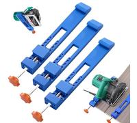 Adjustable Cutting Machine Base Guide, Electric Clamp Guide Rail for Woodworking Tool, New Electric Circular Saw Milling Positioning Clamp, For Professionals and Diy Enthusiasts (3 Pcs)