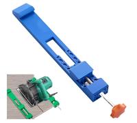 Adjustable Cutting Machine Base Guide-High-Precision Circular Saw Guide Rail with Innovative Clamp System,Compatible with Most Electric Saws,Ideal for Woodworking Professionals and DIY Projects (Blue)