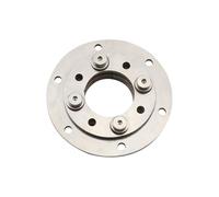 Adjustable Damping Rotating Axis Bearing304 Stainless Steel Circular Flange Plate 360-Degree Arbitrary Overlapping Hole(5.0N.m(Small Size))