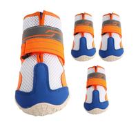 Adjustable Dog Boots, Reflective Paw Protector, Soft Rubber Mesh Shoes with Build, Outdoor Pet Footwear with Comfortable Design, Dog Accessory for Walking Winter Summer