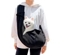 Adjustable Dog Carrier Sling - Hands Free Pet Bag, Travel Cross-Body Carrier for Small Dogs and Cats | Breathable Puppy Sling with Storage | Perfect for Outdoor Walking, Shopping, Trips