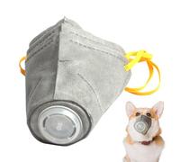 Adjustable Dog Muzzle - 3 x Air Filter Face Cover, Reusable | Breathable Protective Dog Respirator Anti Dust For Small Medium Large Dogs Outdoor Walk Safety Comfort Pollution Guard