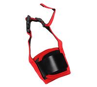 Adjustable Dog Muzzle for Biting & Chewing | Soft Breathable Mesh Protective - Bite Muzzle | Easy to Put on & Maintain with Reflective Strap | for Walking/Training/Grooming (Rouge)