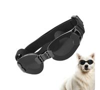 Adjustable Dog Sunglasses, Strap Pet Goggles, 5.91x1.77x1.57 inches UV Protection Puppy Glasses with Secure Fit Elastic Band, Protective Pet Eyewear, Outdoor Dog Accessory for Sunny Walks