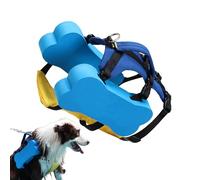 Adjustable Dog Swim Vest, Puppy Safety Life Preserver, 17.3x25.2in Reflective Float Coat, Rescue Handle Design, Authentic Quick-Dry Material for Swimming, Boating, Water Safety