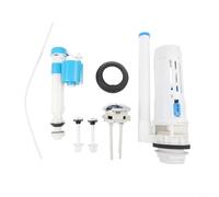 Adjustable Dual Flush Valve Kit 33cm Inlet PP Material | Adjustable inlet up to 33cm, dual push button, water saving mode, pour durable PP plastic, easy trim