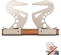 Adjustable Easel Hand Rest Support Bar, Artist Hand Support Bridge Metal Wrist Rest Stand with Self-Locking Gravitys Design Adjustable Height & Angl for Sketching Drawing
