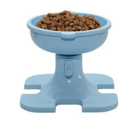 Adjustable Elevated Cat Bowl, Raised Pet Dish with Anti-Slip Base and Magnetic Sponge Grip, Ideal for Indoor Cats, Dogs, and Puppies, Promotes Comfort and Neck Protection