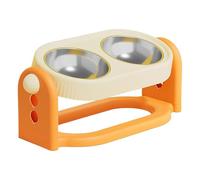 Adjustable Feeding Station - Raised Dog Bowl for Cats Dogs | PP Material with Non-Slip Design, Three-Level Height Control, Indoor Outdoor Use, Pet Water Food Holder, Home, Living Room