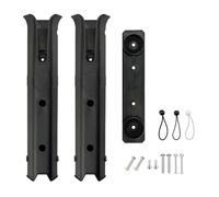 Adjustable Fishing Pole Holders, Wall Mounted Float Tube Rod Rack with Boat Side Mounts, Canoe and Kayak Fishing Tool Organizer with Accessories, Perfect for Anglers, 10.63x2.36 in