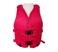 Adjustable Floating Life Vest with Breathable Neoprene Fabric, Double Safety Buckles for Adults, for Swimming, Kayaking, Boating, Surfing, Fishing, Rafting, and Water Sports Rescue(Red,XL)