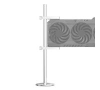 Adjustable GPU Bracket, Magnetic Support Stand, 2.01x1.89x7.40 Inches Non-Slip GPU Holder with Jack Base, Universal GPUs Support, PC Bracket with Durable Build, GPUs Stand for Desk and Gamings Setup