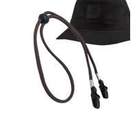 Adjustable Hat Strap - Adjustable Lightweight Hat Clips with 80cm Long Strap,Polyester Chin Cord with Double Layer Buckle for Climbing