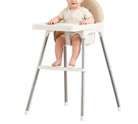 Adjustable High Seat - Child High Chair Dining Furniture Set | Multi-Level Height Positions, Removable Food Tray, Essential Dining Accessory for Family Meals, Weaning Stages, and Growing K