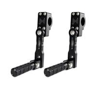 Adjustable Highway Foot Pegs Footrest 32mm Mount Kits For Harley For Davidson For Road King For Street Glide For XL883N For Sportster For Fat For Bob For Dyna,Radiateur