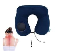 Adjustable Inflatable Neck Rest, Soft Travel Cushion, Cradling Head Alignment, Lightweight Compact Airplane Support, Men Women Sleeping Comfort, Long Relaxation Companion Sleeping Resting Use