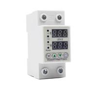 Adjustable Intelligent Over Current And Under Voltage 63A/80A/100A Din Rail Dual Display Protective Relay EKFBQBGW(63A)
