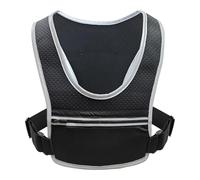 Adjustable Jogging Vest, Reflective Exercise Vest, Hydration Pouch Holder, Water Resistant Vest Pack, Jogging Hydration Pack, Gym Workout Vest, Running Vest with Phone, Phone Holder for Running, Noir