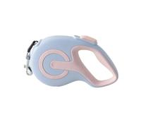 Adjustable Laisse rétractable for Animaux de Compagnie - Laisse télescopique Automatique for Chien avec Motif réfléchissant, Accessoires de Promenade en extérieur(Blue,5 Meters)