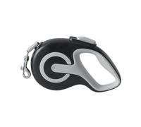 Adjustable Laisse rétractable for Animaux de Compagnie - Laisse télescopique Automatique for Chien avec Motif réfléchissant, Accessoires de Promenade en extérieur(Black,3 Meters)