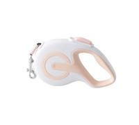 Adjustable Laisse rétractable for Animaux de Compagnie - Laisse télescopique Automatique for Chien avec Motif réfléchissant, Accessoires de Promenade en extérieur(White,5 Meters)